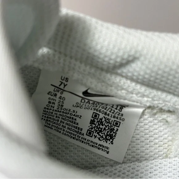 Nike Blazer Low ' 77 White / Yellow Womens Shoes 7Y / 8.5 Women Sneakers Shoes - Picture 7 of 8